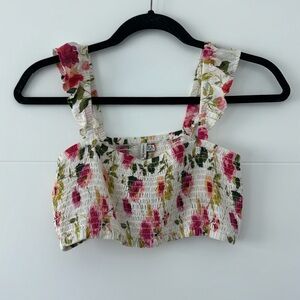 Floral crop top/bandeau